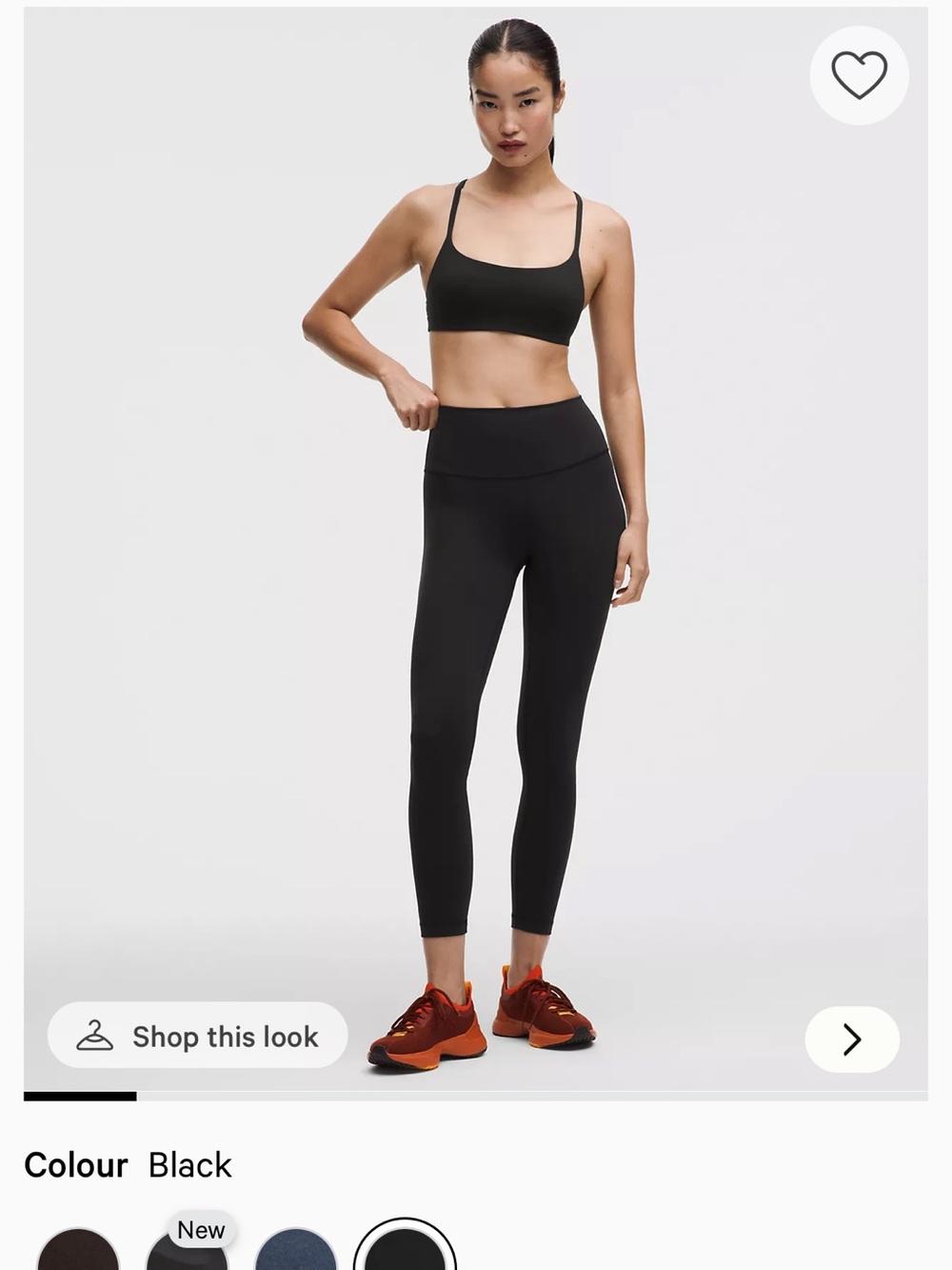 lululemon athletica  new with tags Black High-Rise winder train 25”Leggings